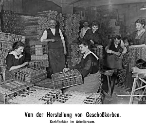 Krupp: Production of Geschosskoerbe - baskets for ammunition
