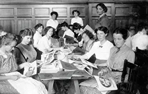 Kriegshilfsdienst: Production of reading maps, 1914