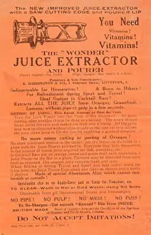 Extractor: Products - Juice Extractor Advert