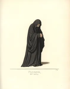 Weeper: Professional funeral weeper, 14th century