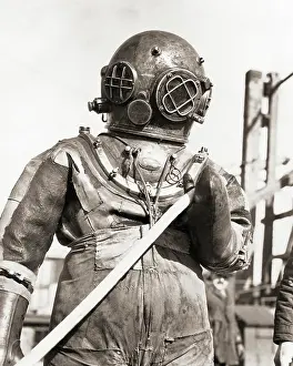 Colloquially: Professional Underwater Deep Sea Diver in Diving