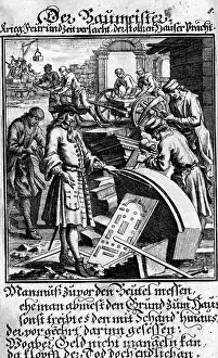 Weigel: professions, architect, copper engraving, Staendebuch