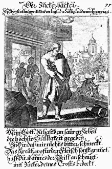 Weigel: professions, confectioner, copper engraving