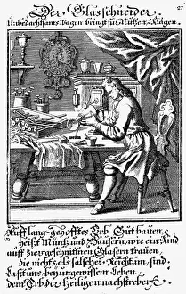 Weigel: professions, glass cutter, copper engraving