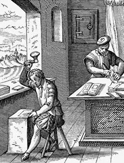 Standebuch: professions, goldbeater, woodcut, Staendebuch