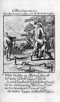 Standebuch: professions, military engineer, copper engraving