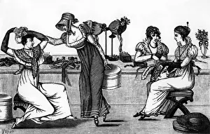 Milliners: professions, milliner, Parisian milliners in