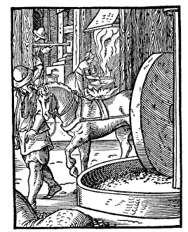 Standebuch: professions, oilmaker, woodcut, folio 98, from