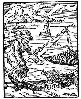 Standebuch: professions, papermaker, woodcut, folio 97, from