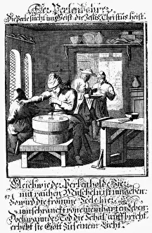 Vers: professions, pearl driller, copper engraving