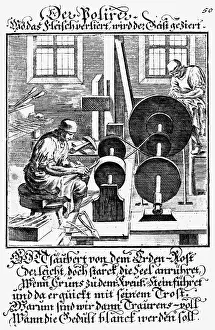 Weigel: professions, polisher, copper engraving from