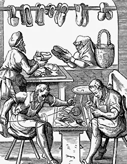 Standebuch: professions, shoemaker, woodcut, Staendebuch