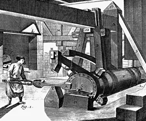 Pliers: professions, smith, blacksmith at work in a hammer