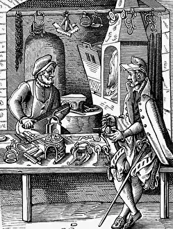 Standebuch: professions, spurmaker, woodcut, Staendebuch