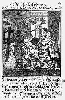 Standebuch: professions, stone layer, copper engraving from