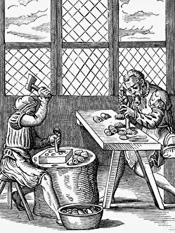 Standebuch: professions, thimblemaker, woodcut, Staendebuch