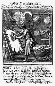 Scraper: professions, vellum maker, copper engraving from