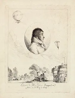 Descending: Professor Bourguet, balloon ascent, Berlin