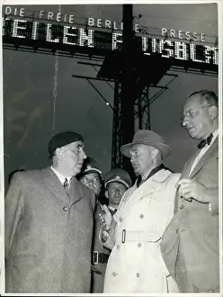 Informs: Professor Ernst Reuter in Potsdamerplatz, Berlin, Germany