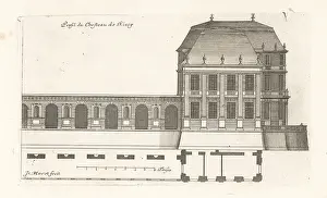 Blueprint: Profile of the Chateau du Raincy