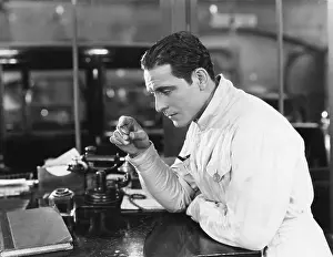 Labs: Profile of a man starring a telephone