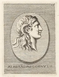 Jove: Profile portrait of Alexander the Great with horns of Ammon