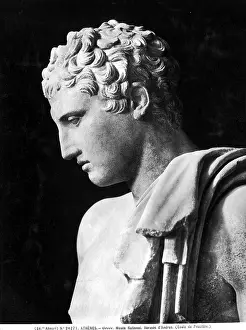 Praxiteles: Profile detail of the statue