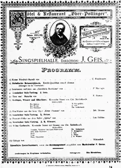Basis: Program of the hotel and restaurant Ober Pollinger, se
