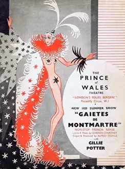 Curti: Programme cover for Gaietes de Montmartre, 1939