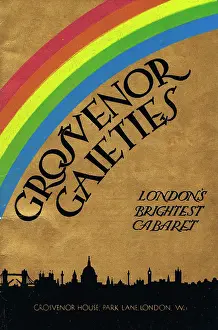 Gaieties: Programme cover for Grosvenor Gaieties