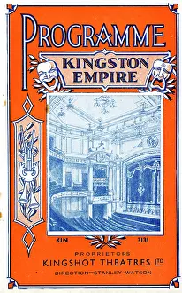 Auditorium: Programme cover, Kingston Empire Theatre, Surrey