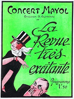 Tres: Programme cover for La Revue Tres Excitante