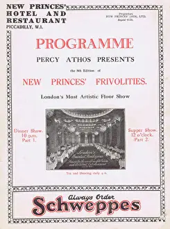 Frivolities: Programme cover for New Princes Frivolities