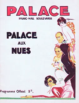 Gesmar: Programme cover for Palace Aux Nues