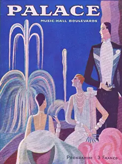 Halouze: Programme cover for the Palace Theatre, Paris