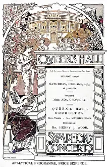 Concerts: Programme cover, Queen's Hall Symphony Concerts