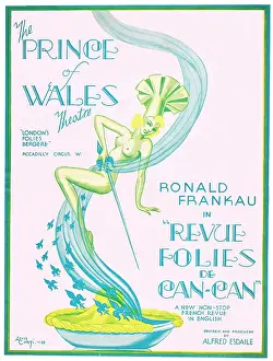 Esdaile: Programme cover for Revue Folies de Can-Can, 1938