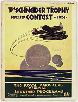 Programme cover, Schneider Trophy Contest