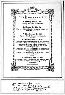 Festspielhaus: Programme for the groundbreaking ceremony of the Bayreuth Fe