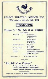 Messalina: Programme Palace Theatre, London, Messalina