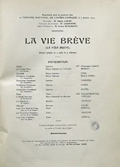 Repertoire: Programme and repertoire of the first performance