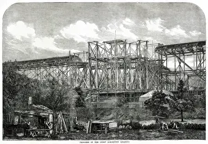 Erecting: Progress of building for the International Exhibition 1861