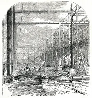 Buiding: Progress of building for the International Exhibition 1861