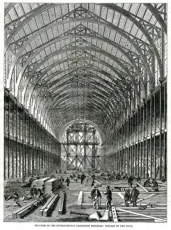 Erecting: Progress of building for the International Exhibition 1861