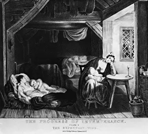 Temperance: The Progress of Intemperance - The Expectant Wife