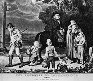 Temperance: The Progress of Intemperance - The Ruined Family
