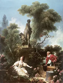 Devote: The Progress of Love: The Meeting, by Fragonard
