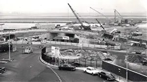 Roundabout: Progress at the north (central terminal area) approach