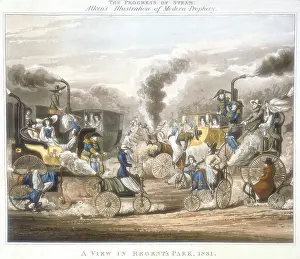 Teapot: The Progress of Steam. A View in Regent's Park