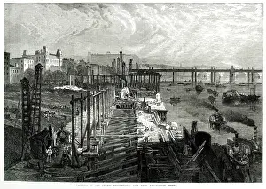 Improvements: Progress on Thames Embankment 1865